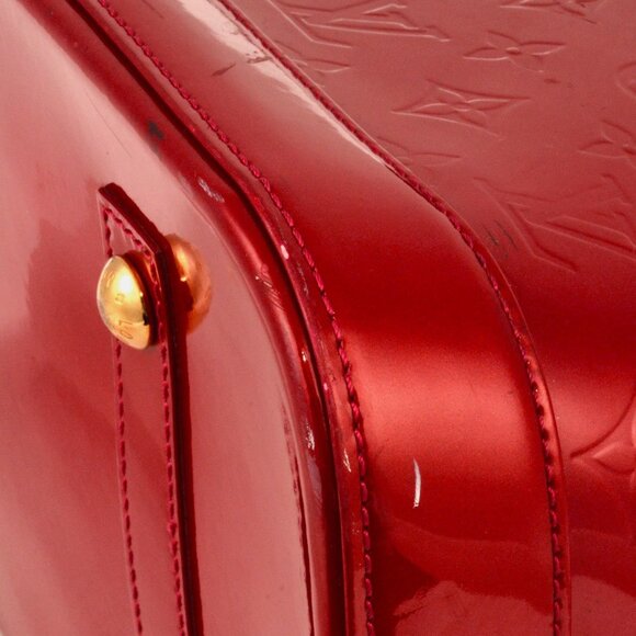 LOUIS VUITTON Red Monogram Alma Bag - Picture 5 of 9